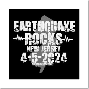 Earthquake Rocks New Jersey 2024 Posters and Art